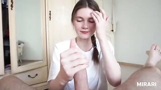 Schoolgirl fucks with her teacher in a steamy session