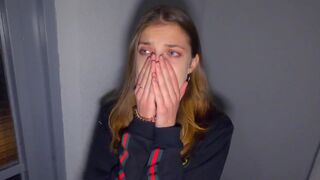 We fucked in the stairwell while parents are at home