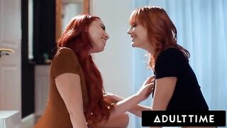 Redhead Kenna James seduced her BFF Aidra Fox to sleep