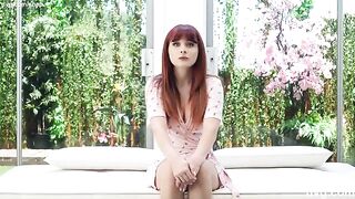 Redhead with a perfect body gets fucked during a fake casting