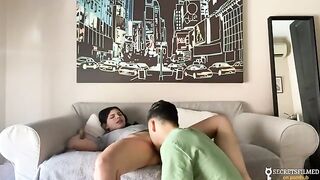 My stepsister and I woke up home alone, so we had sex