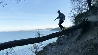 A walk around Gdynia Orłowo with my Chihuahua - abandoned buildings and daring encounters