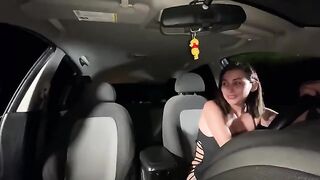 My friend came to console me in the car and fucked me