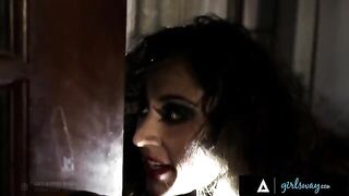 The investigator, Riley Reid, gets a hard pussy eating by the hooker Reena Sky