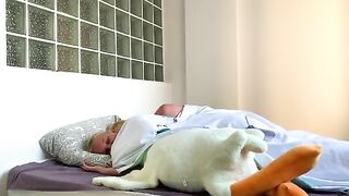 I calmed down my stepsister who had a nightmare