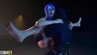 Furry Cat Girl gets fucked by a huge cock monster in 3D porn