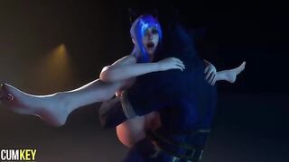 Furry Cat Girl gets fucked by a huge cock monster in 3D porn