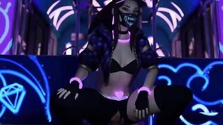 3D Hentai: LoL League of Legends Ahri Akali Uncensored