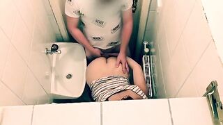 Tinder date ends up with intense action in a restaurant toilet