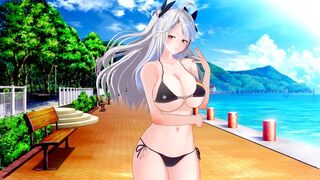 Prinz Eugen’s cock judging game is in full swing