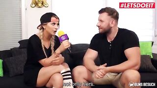 Ebony German pornstar Josy Black fucked by amateur guy on LetsDoeIt