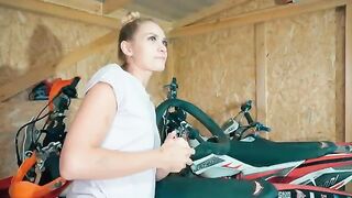 I fixed my motorcycle and fucked a hot babe after that