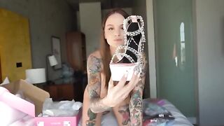 I tried on see-through lingerie and I couldn't resist, Natasha Kirsten