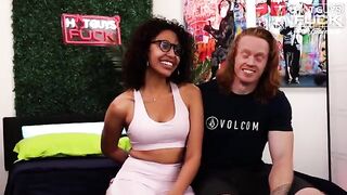 Redhead gym guy fucked good and hard by horny Latina