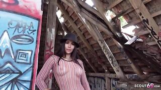 Outdoor casting with Jessy Jey for raw, unfiltered action, just like Public Agent’s wild stunts
