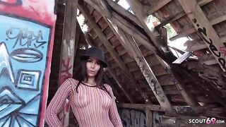 Outdoor casting with Jessy Jey for raw, unfiltered action, just like Public Agent’s wild stunts