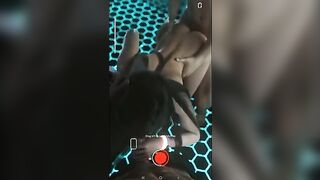 Hot Tifa Lockhart threesome sex in 3D with a cumshot on the wall
