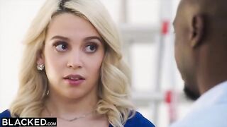 The decorator, a beautiful woman, has an intense encounter with the owner