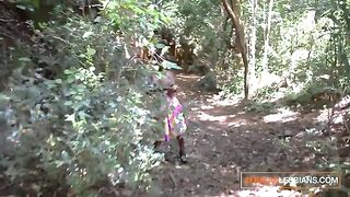 Three African girls experiment with lesbian sex and eat each other’s pussies in a steamy homemade video