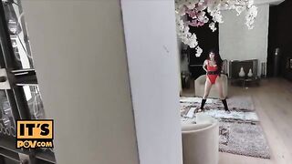 Brenna Sparks checks her stepson’s cock in the juiciest way ever