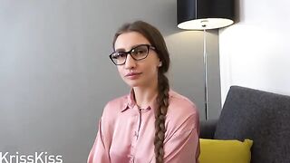 A hot girl is fucking with her English tutor at home