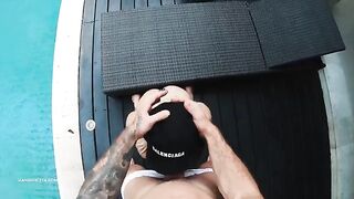 Bikini girl Hansel Grettel gets her pussy full of cum in POV