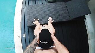 Bikini girl Hansel Grettel gets her pussy full of cum in POV