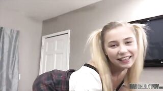Good girl Carolina Sweets serves her stepdad in a taboo scene