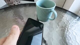 The hot stepmom, Mira Lime, fucks with her stepson in the kitchen