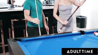 Roommates Paige Owens and Kay Lovely use a stud as a toy in steamy action