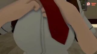 My Hero Academia's Momo and Mineta get busy in this animated scene