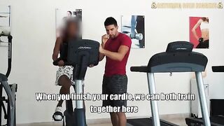 A risky sex encounter with a Venezuelan beauty in the gym