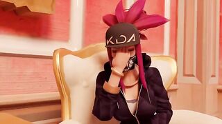 KDA Ahri tries porn for the first time with her camera