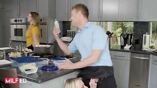Rachael Cavalli, the busty blonde MILF, gets her pussy filled