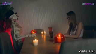 Halloween XXX parody with a kinky twist and costume play