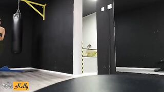 Crushed on my fitness colleague, we fucked in gym restroom