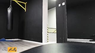 Crushed on my fitness colleague, we fucked in gym restroom