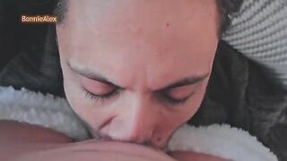 Juicy Bonnie gets her pussy eaten while wearing PJs