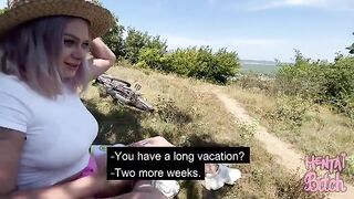 Sex with a stranger in the open air turns this babe on incredibly