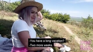 Sex with a stranger in the open air turns this babe on incredibly