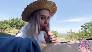 Sex with a stranger in the open air turns this babe on incredibly
