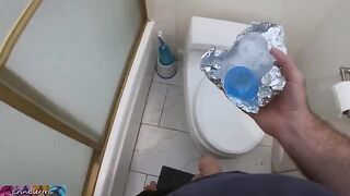 Stepmom helps her stepson to make a sperm sample