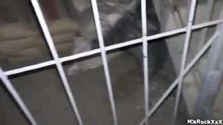 The stalker fucks his victim in her wet pussy