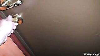 The stalker fucks his victim in her wet pussy