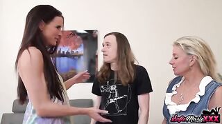 Hot stepmoms Sofie Marie and Payton Hall in a steamy swap