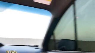 Babe fucked in the car, her deepthroat blowjob caught on camera in stunning detail