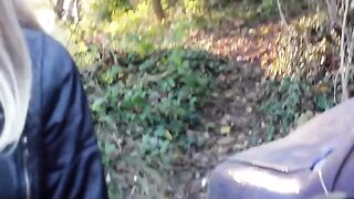Blogger knocked down a motorcyclist - had to suck his cock to avoid the police