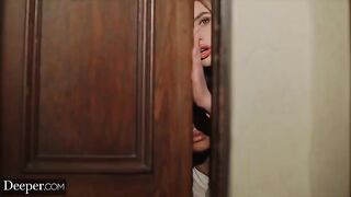 Scarlit and Kenzie are subjected to the will of their unknown master in this intense DEEPER scene