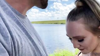 J-Mac fucked PAWG AJ Applegate outdoors on a summer day