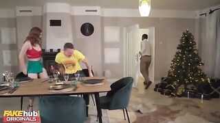 The whole family gets kinky at Thanksgiving dinner, especially the stepmom and stepson